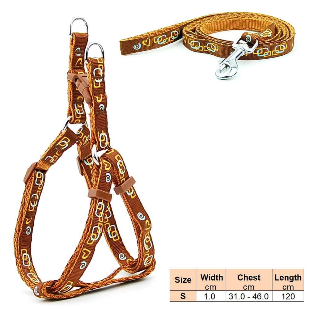 Dog Harness and Lead Adjustable Collar