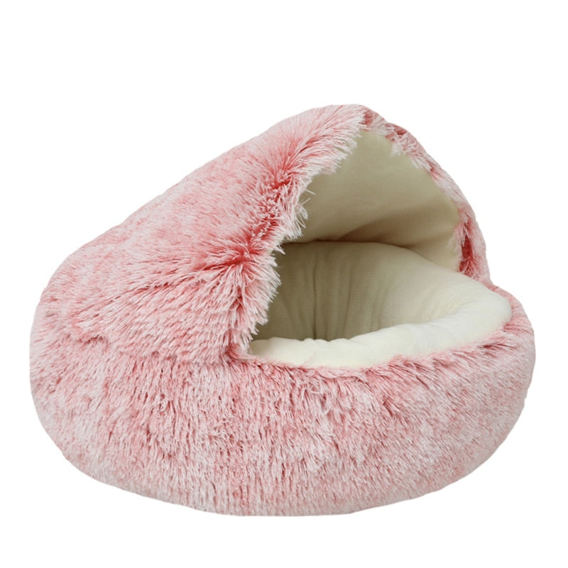 Comfy Soft Plush Bed/Den For Cats Or Small Dogs