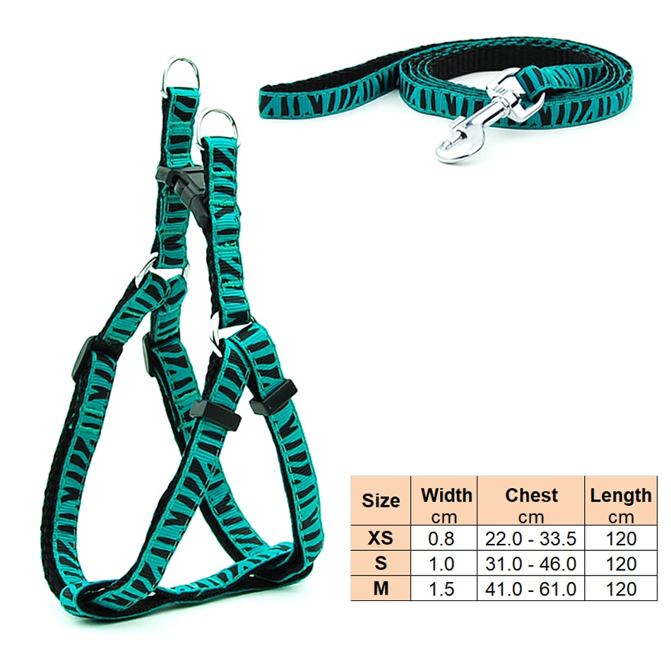 Small Dog Harness & Lead Adjustable