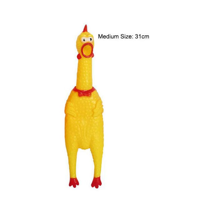 Screaming Chicken Squeeze Sound Toy Dog with Squeaker Chew