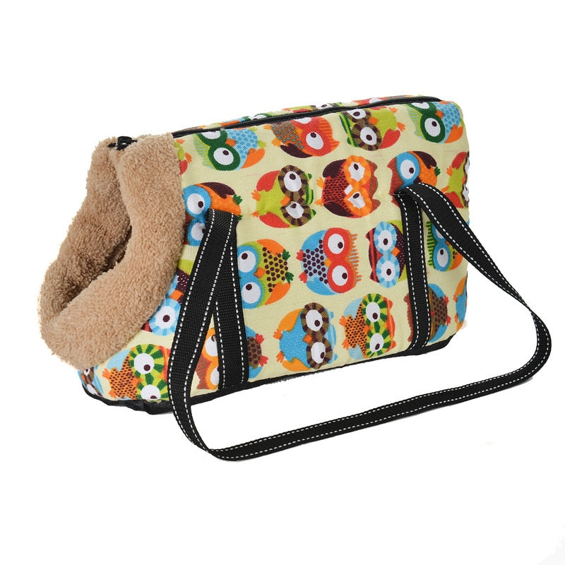 Pet Carrier For Small Dogs Cats Warm Fleece Bag for Outdoor Travel