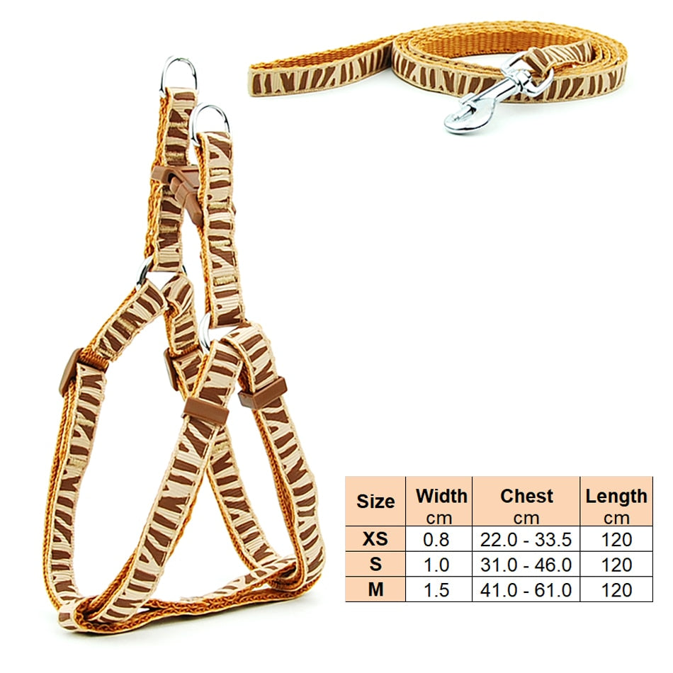 Small Dog Harness & Lead Adjustable