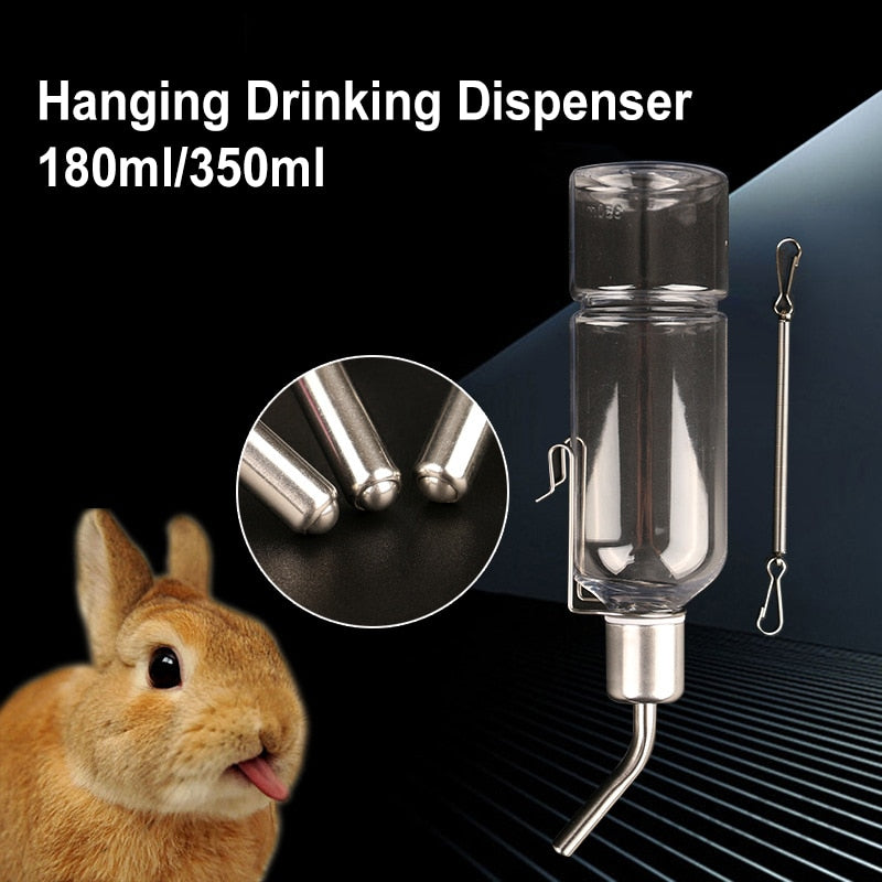 Rodent Water Bottle With Steel Bracket(Available in multiple sizes: 180ML-350ML)