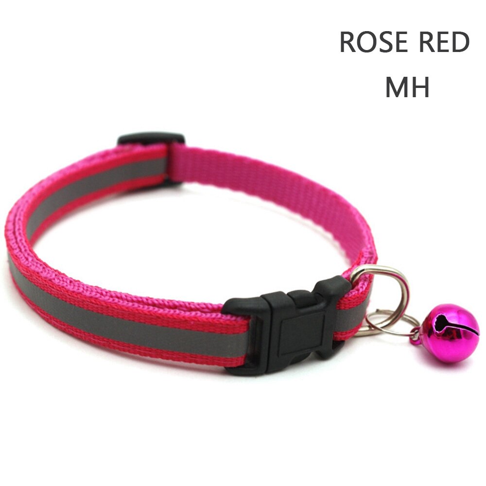 Reflective Nylon Dog Collar Night Safety Flashing Light Up Adjustable