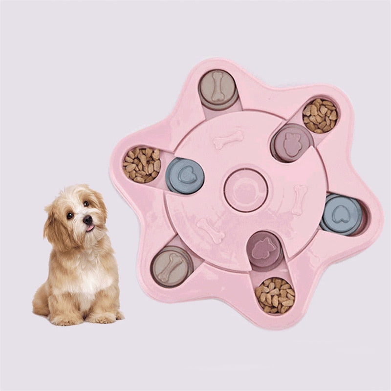 Dog Puzzle Toy Increase IQ Interactive Slow Food Dispenser