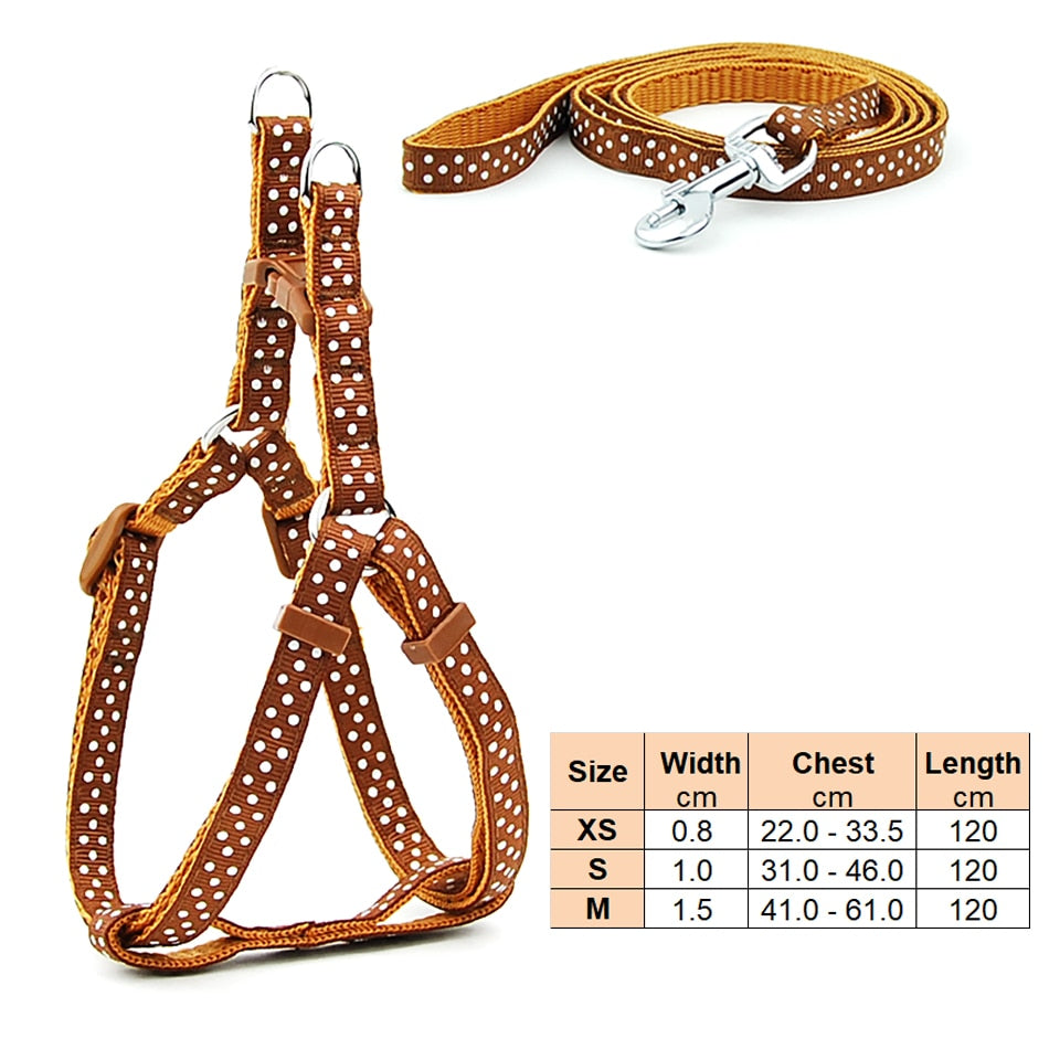 Small Dog Harness & Lead Adjustable