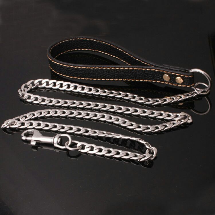 Gold Chain Dog Lead Stainless Steel
