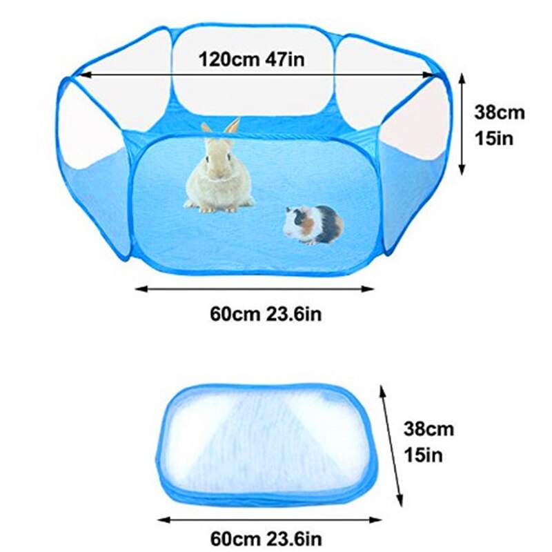 Pet Playpen Portable Indoor / Outdoor Small Playground Fence for Small Pets and Rodents