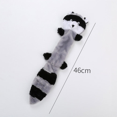 Teeth Cleaning Squeaky Interactive Cartoon Animal Flamingo Shaped Dog Chew