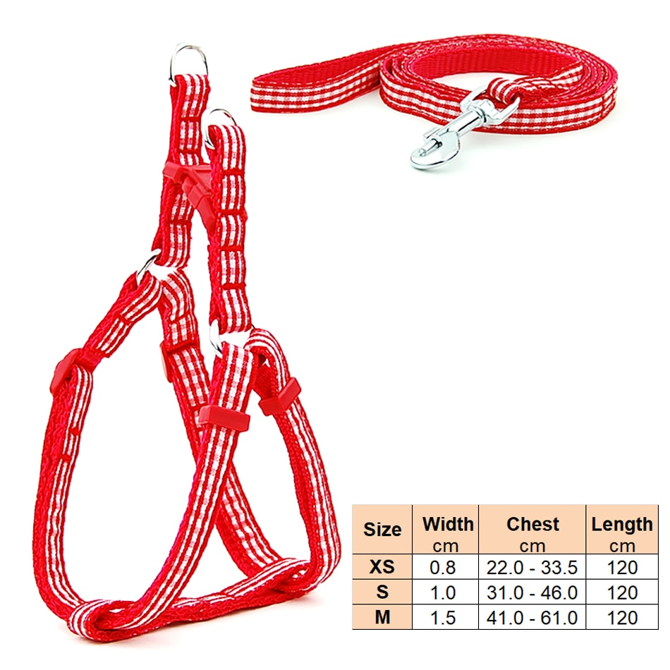 Small Dog Harness & Lead Adjustable