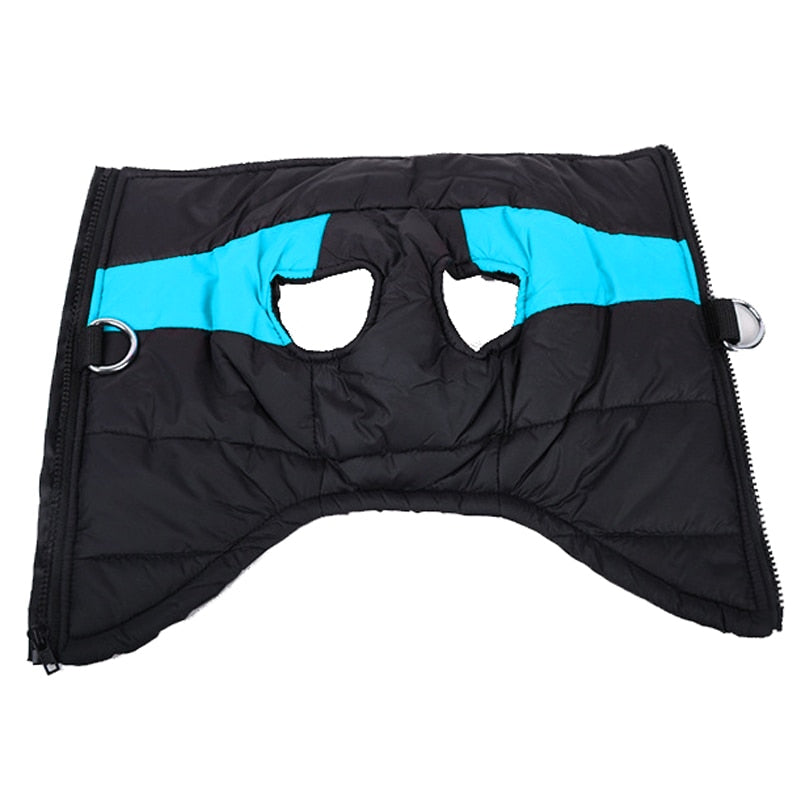 Waterproof Dog & Puppy Vest Jacket Winter Warm Padded Vest with Zipper