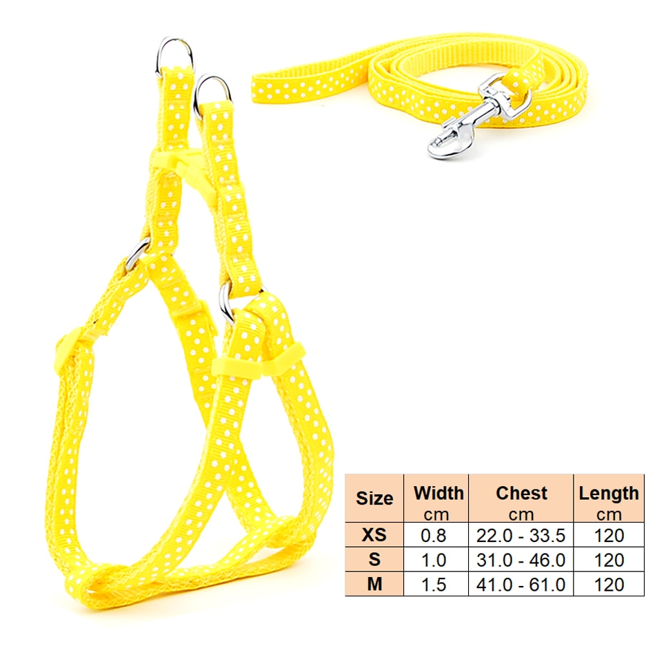 Small Dog Harness & Lead Adjustable