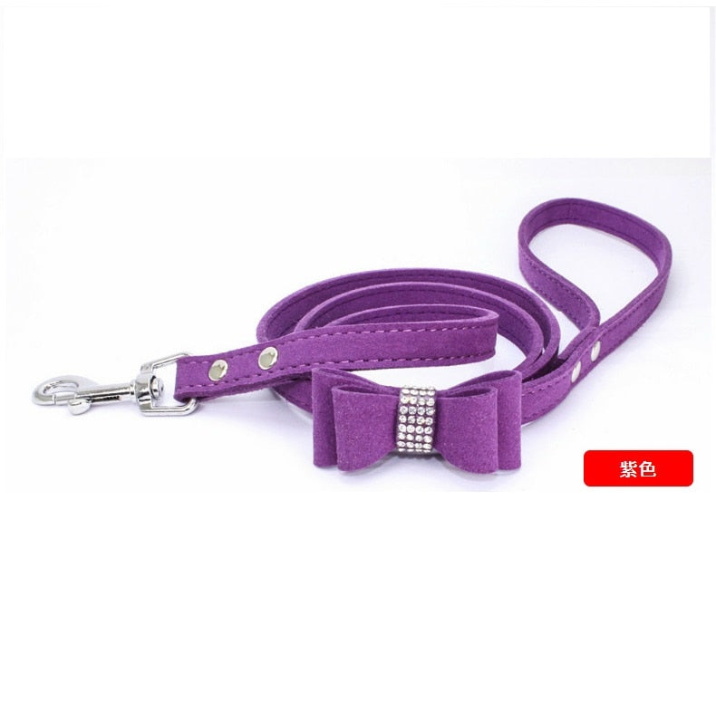 Rhinestone Bow Harness & Leads for Small Dogs & Cats