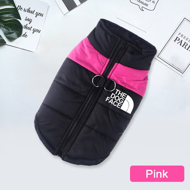 The Dog Face Waterproof Warm Dog Padded Zipper Jacket