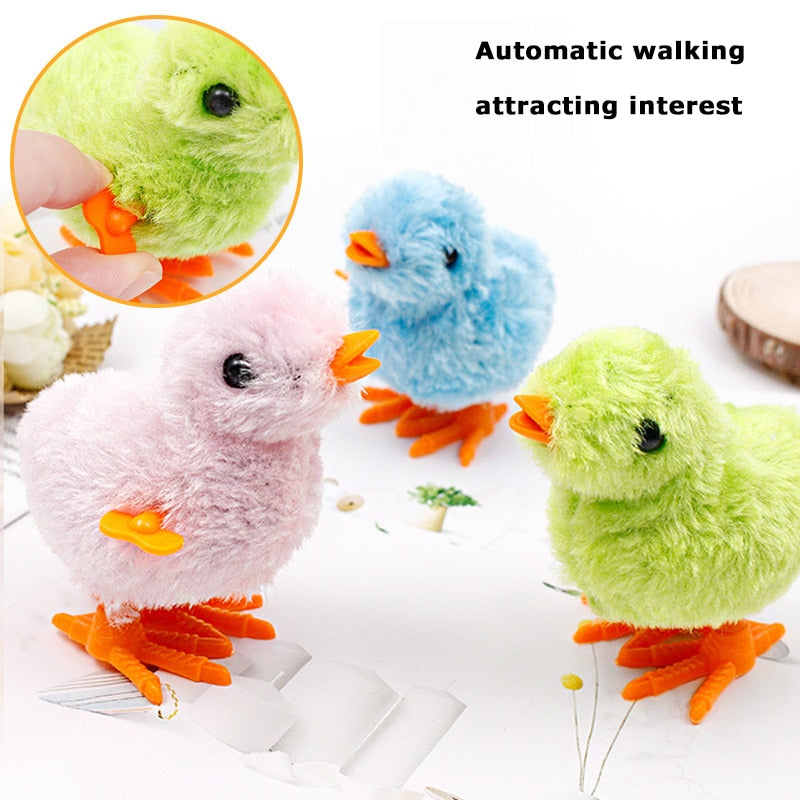 Clockwork Spring Power Plush Mouse Toy For Cats Dogs Kittens & Pups