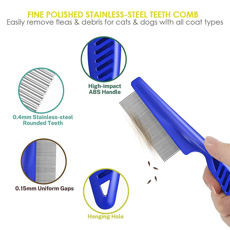 Small Pet/Rodent Grooming Brush and Flea Comb