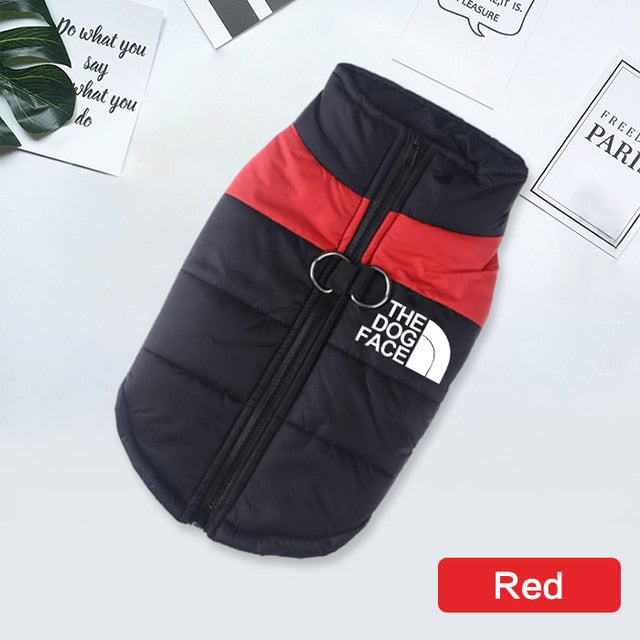 The Dog Face Waterproof Warm Dog Padded Zipper Jacket