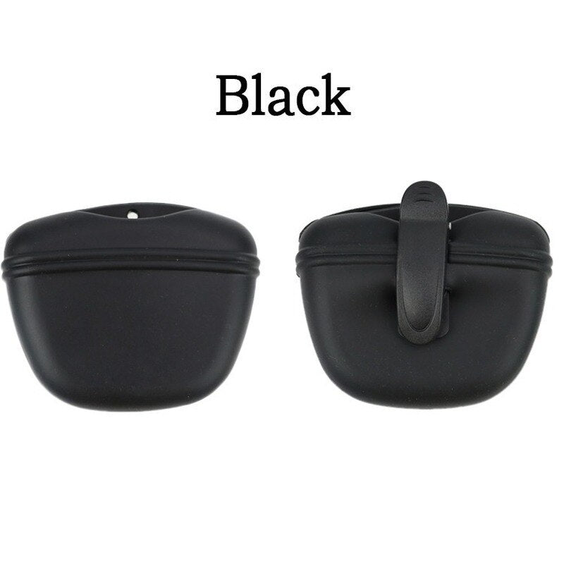 Silicone Dog Treat Bag Pet Portable Dog Training Waist Feeder