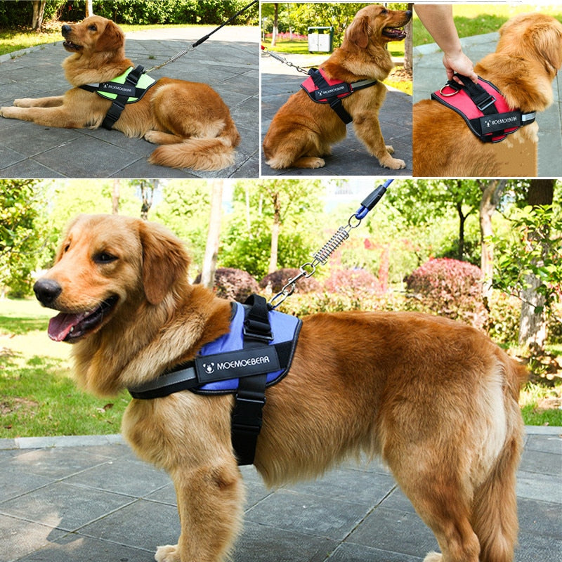 Personalised Dog Harness Reflective Breathable Adjustable for NO PULL Training