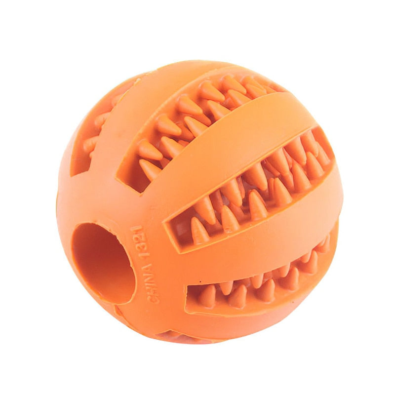 Food Ball Toy with Elasticity Tooth Cleaning Rubber For Dogs & Pups
