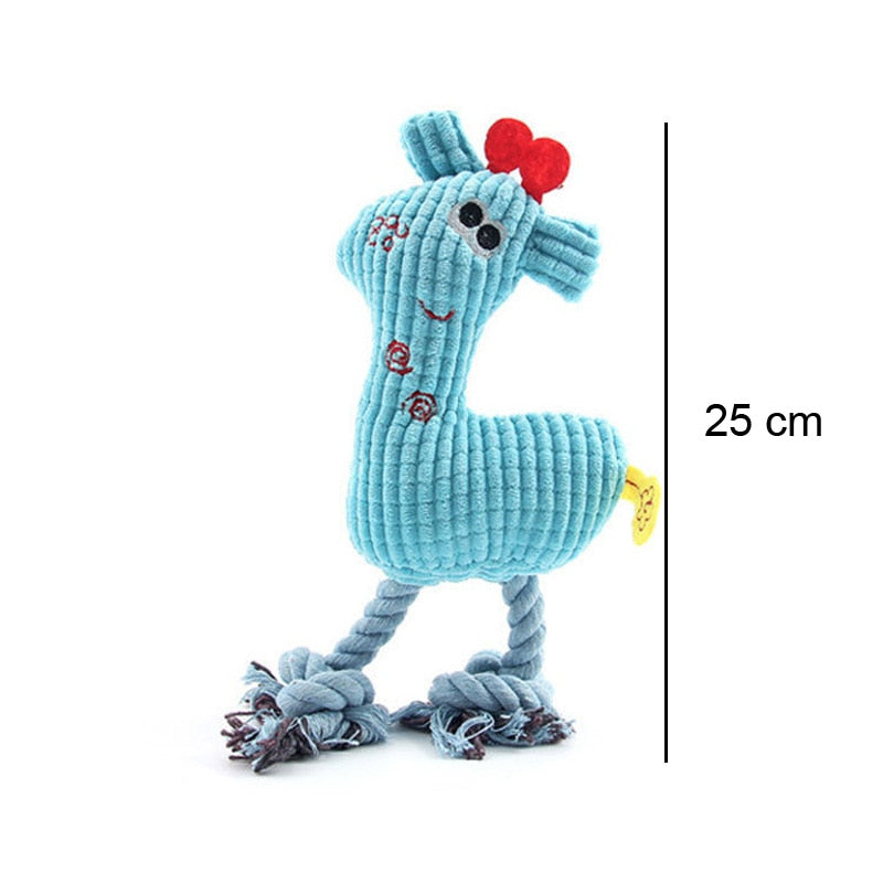 Funny Toy Animal Chews For Dogs and Puppies with Squeaker