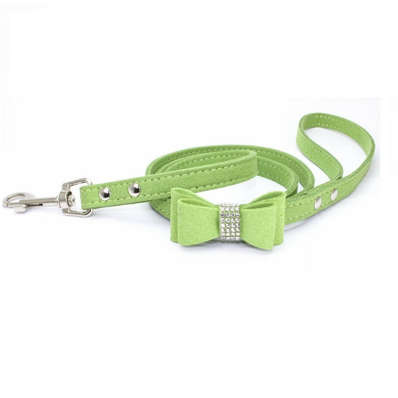 Rhinestone Bow Harness & Leads for Small Dogs & Cats