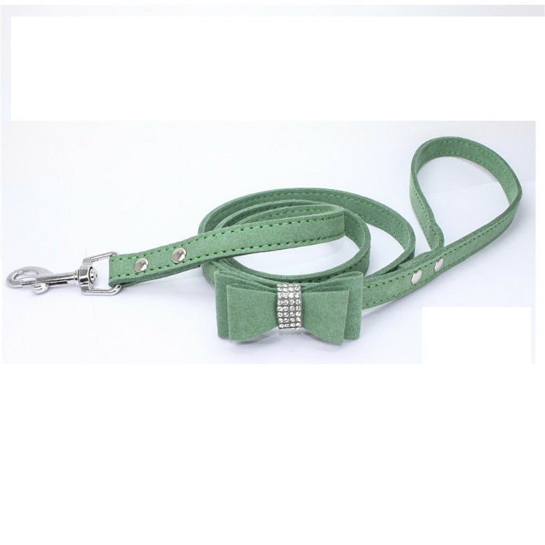 Rhinestone Bow Harness & Leads for Small Dogs & Cats