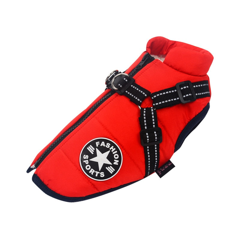 Dog Jacket With Harness Warm & Waterproof