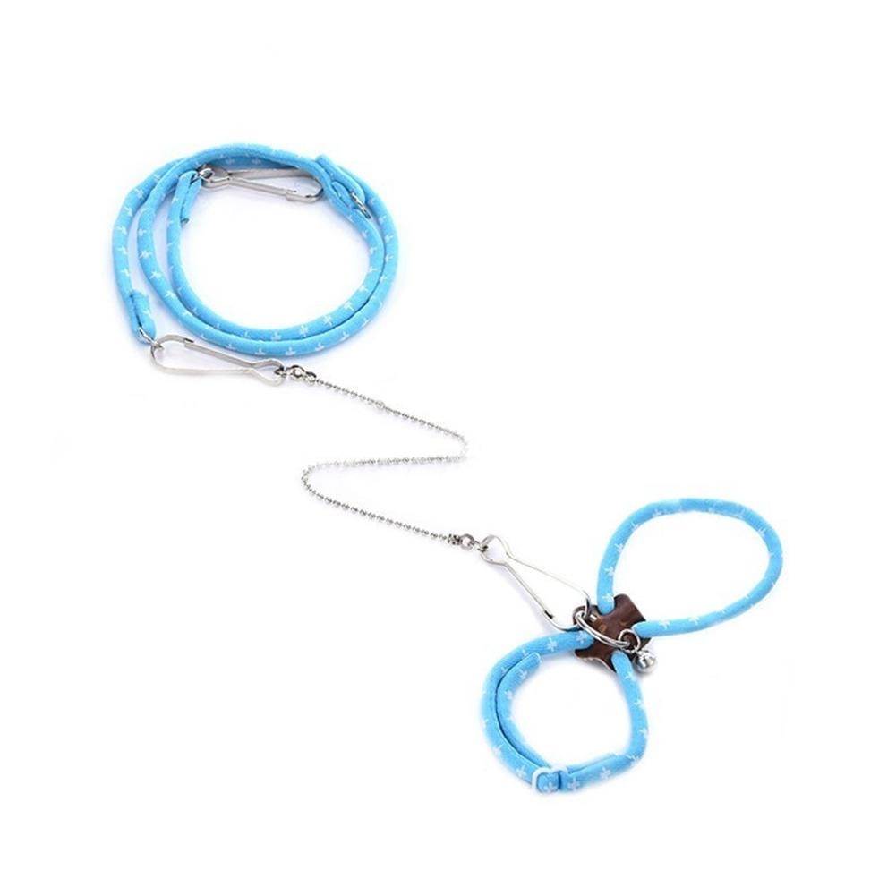 Adjustable Soft Anti-Bite Harness and Lead with Bell for Small Pet and Rodents