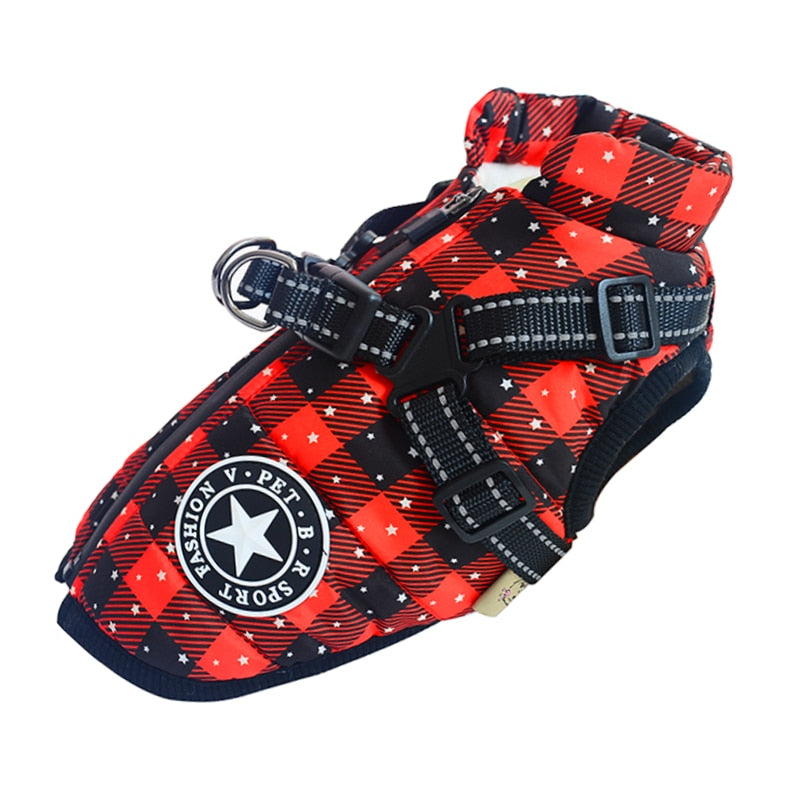 Dog Jacket With Harness Warm & Waterproof