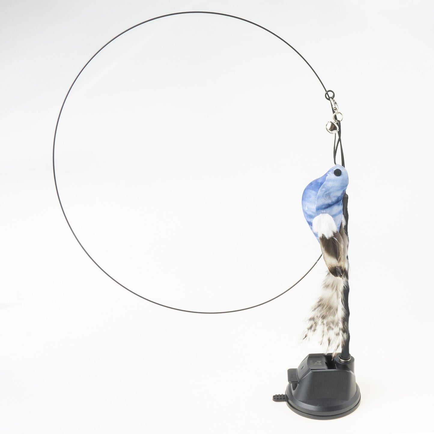 Hand free Bird/Feather Cat Wand with Bell & Powerful Suction Cup