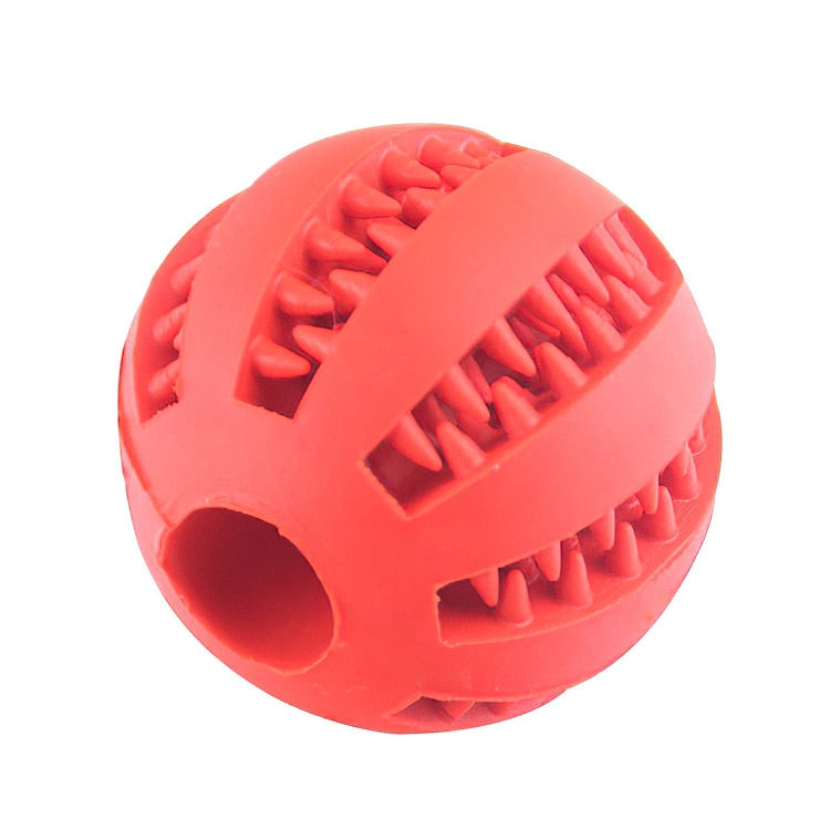 Food Ball Toy with Elasticity Tooth Cleaning Rubber For Dogs & Pups