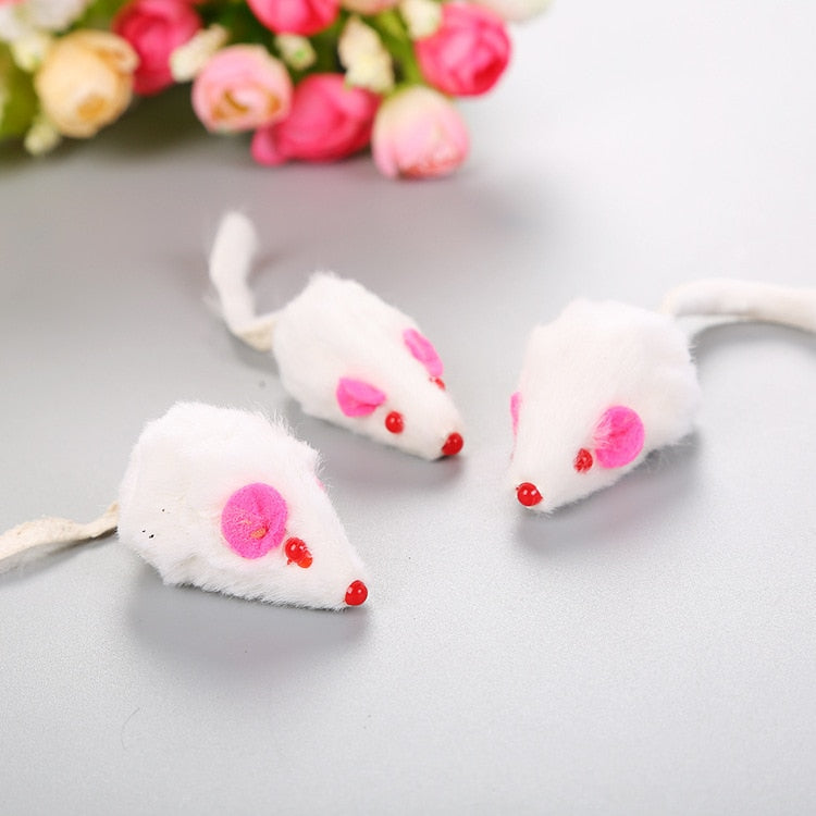 Clockwork Spring Power Plush Mouse Toy For Cats Dogs Kittens & Pups