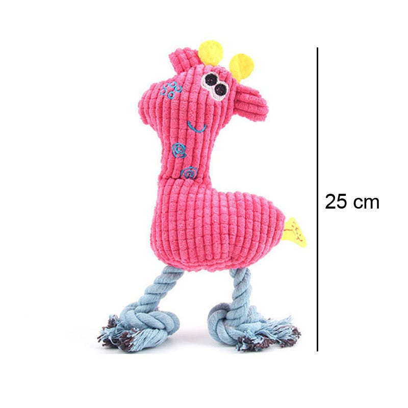 Funny Toy Animal Chews For Dogs and Puppies with Squeaker