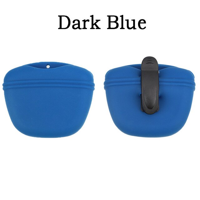 Silicone Dog Treat Bag Pet Portable Dog Training Waist Feeder