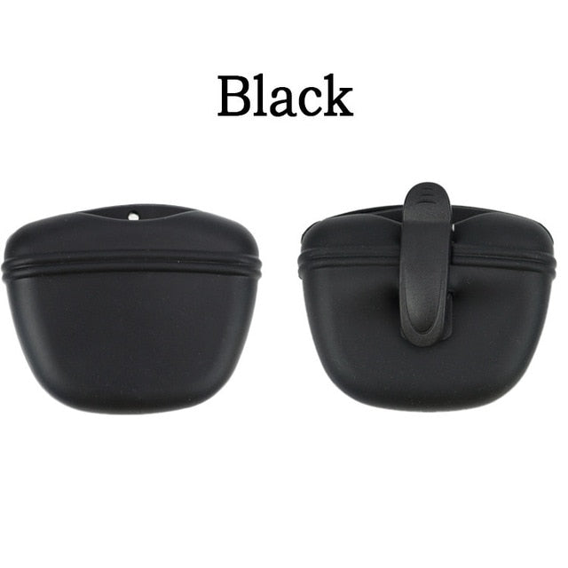 Silicone Dog Treat Bag Pet Portable Dog Training Waist Feeder