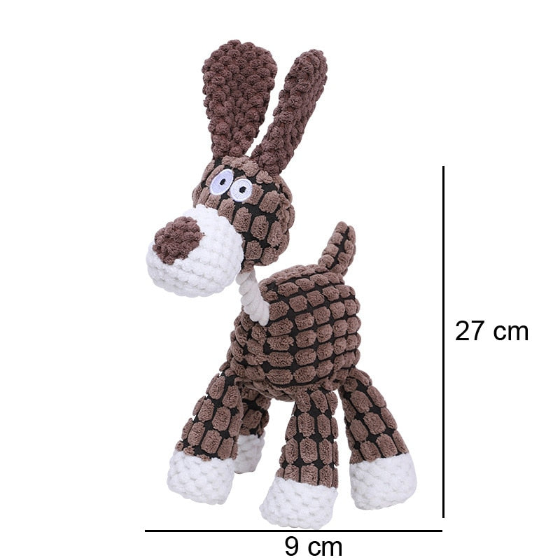 Funny Toy Animal Chews For Dogs and Puppies with Squeaker