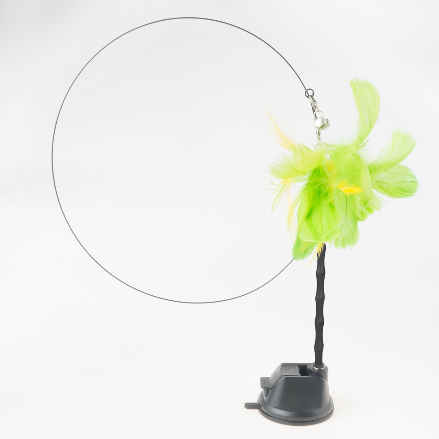 Hand free Bird/Feather Cat Wand with Bell & Powerful Suction Cup