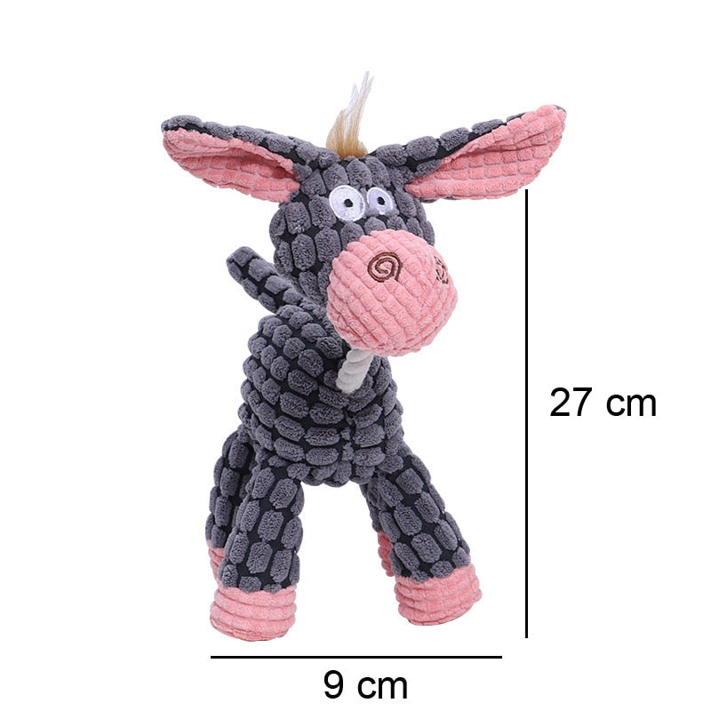 Funny Toy Animal Chews For Dogs and Puppies with Squeaker