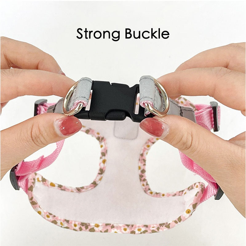 No Pull Dog Harness & Lead Set for Small Medium Dogs with Reflective Harness Vest