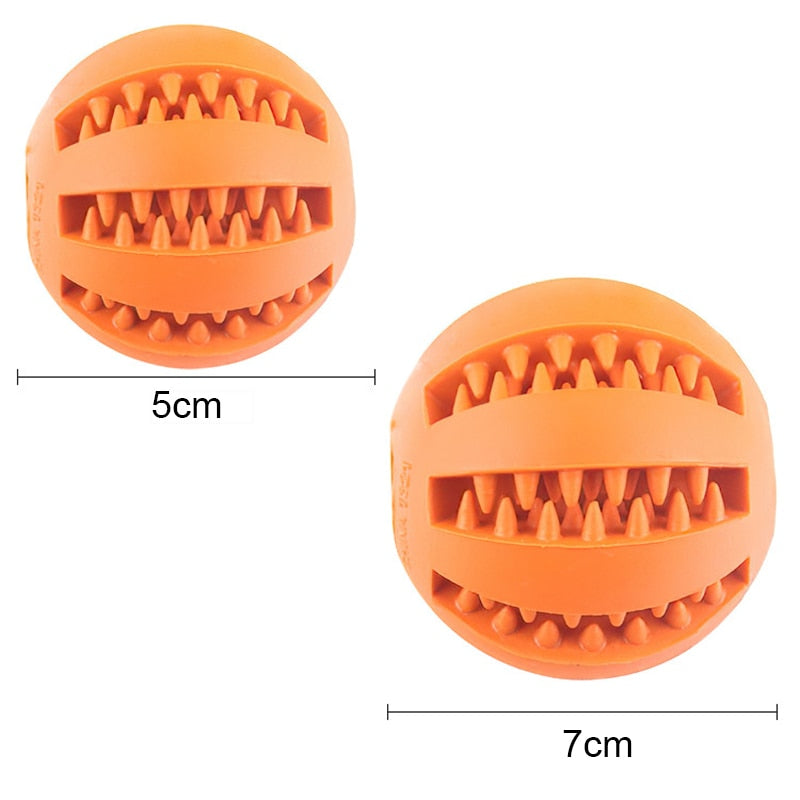 Food Ball Toy with Elasticity Tooth Cleaning Rubber For Dogs & Pups