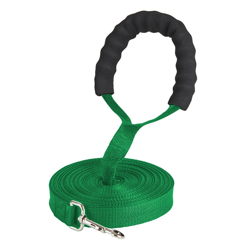 Long Dog Lead with or without Comfortable Sponge Handle