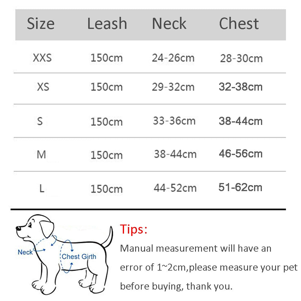 Dog Harness & Lead Set for Small Dogs Fully Adjustable