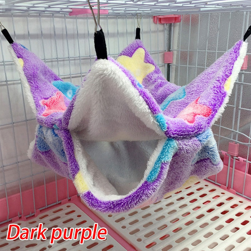 Double Layered Sleeping Hammock For Hamsters And Other Small Rodents