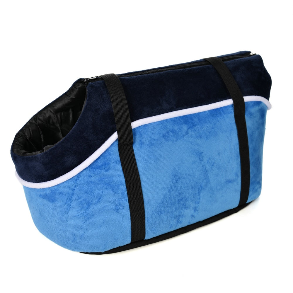 Pet Carrier For Small Dogs Cats Warm Fleece Bag for Outdoor Travel