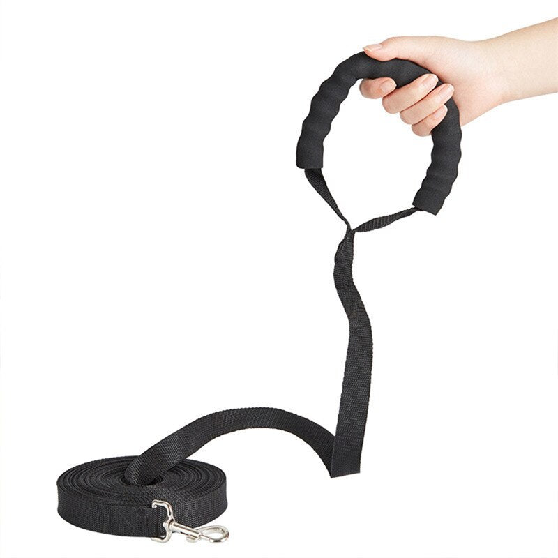 Long Dog Lead with or without Comfortable Sponge Handle