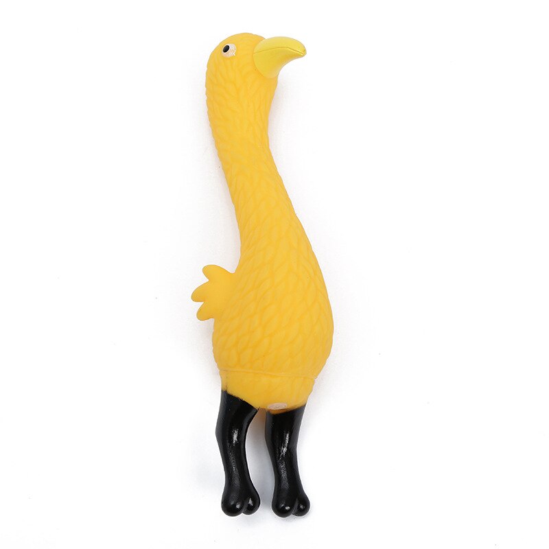 Screaming Chicken Squeeze Sound Toy Dog with Squeaker Chew