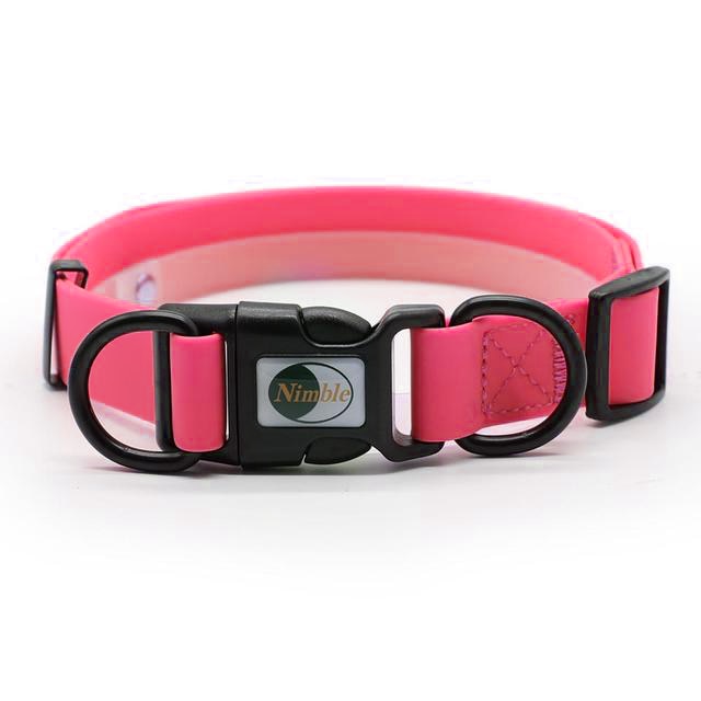 PVC waterproof Dogs Collar Easy to Clean