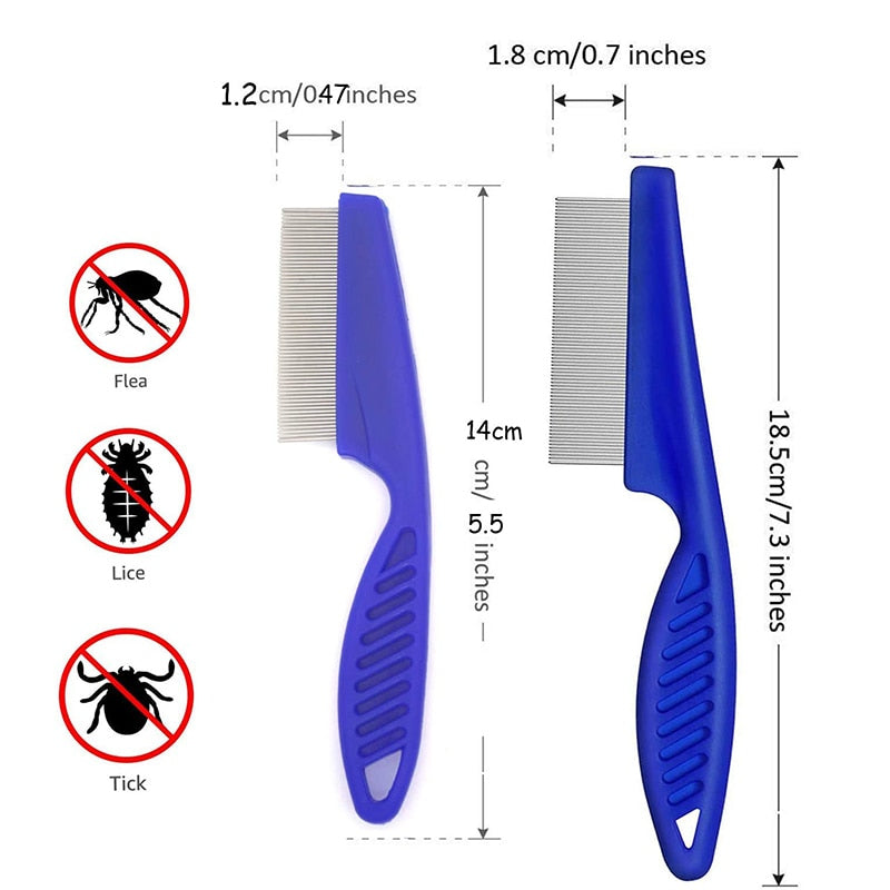 Small Pet/Rodent Grooming Brush and Flea Comb