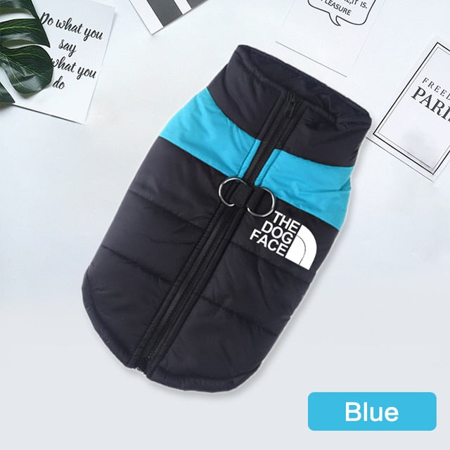 The Dog Face Waterproof Warm Dog Padded Zipper Jacket